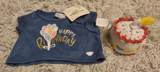 Buy & Sell Clayton West Kirklees - Photos for Build A Bear Happy Birthday T.Shirt And Cake