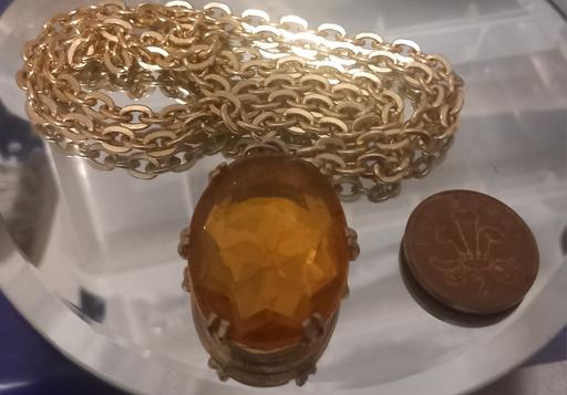 Buy & Sell Thatto Heath Saint Helens - Photos for huge faceted citrine crystal pendant