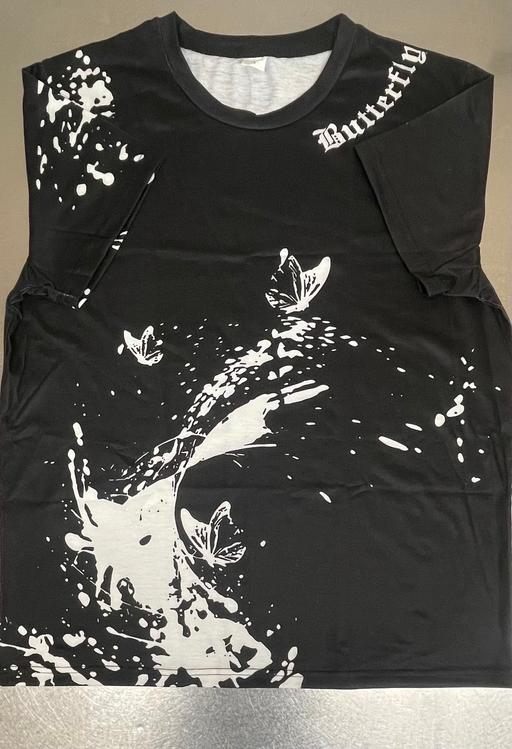 Buy & Sell West Ealing West London - Photos for Plain retro men’s black/white T-shirt