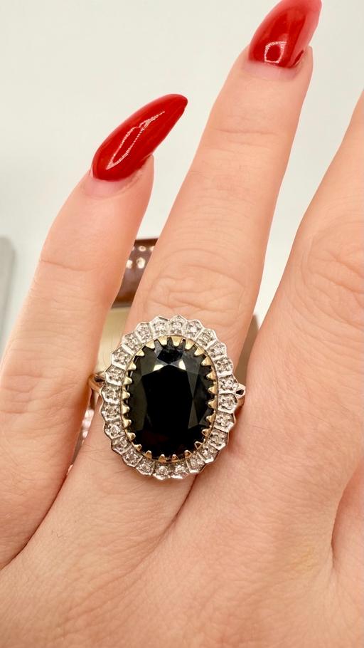 Buy & Sell Harrow on the Hill North West London - Photos for Huge Lady Di Sapphire and Diamond 5.34g Ring