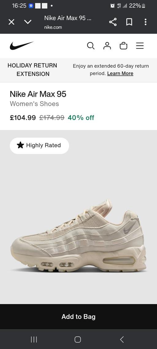 Buy & Sell Tyersal Bradford - Photos for Nike airmax 95 size 5.5