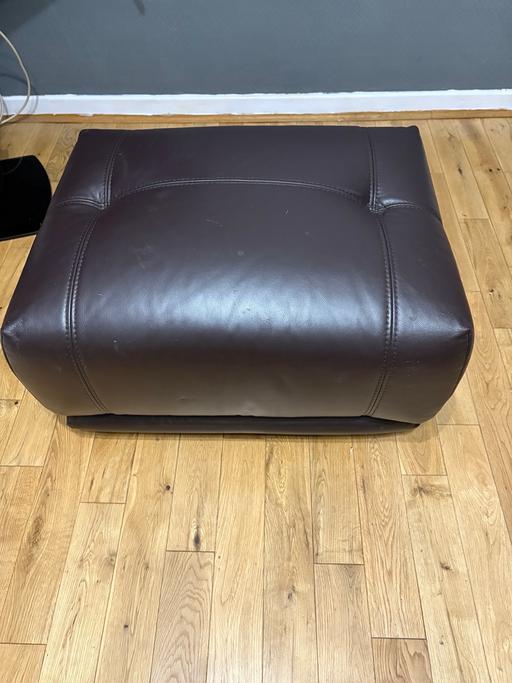 Buy & Sell Perry Barr Birmingham - Photos for Dark brown leather pouffe