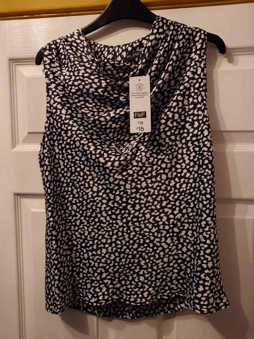 Buy & Sell Woodthorpe Charnwood - Photos for Women's black/white sleeveless top size 8