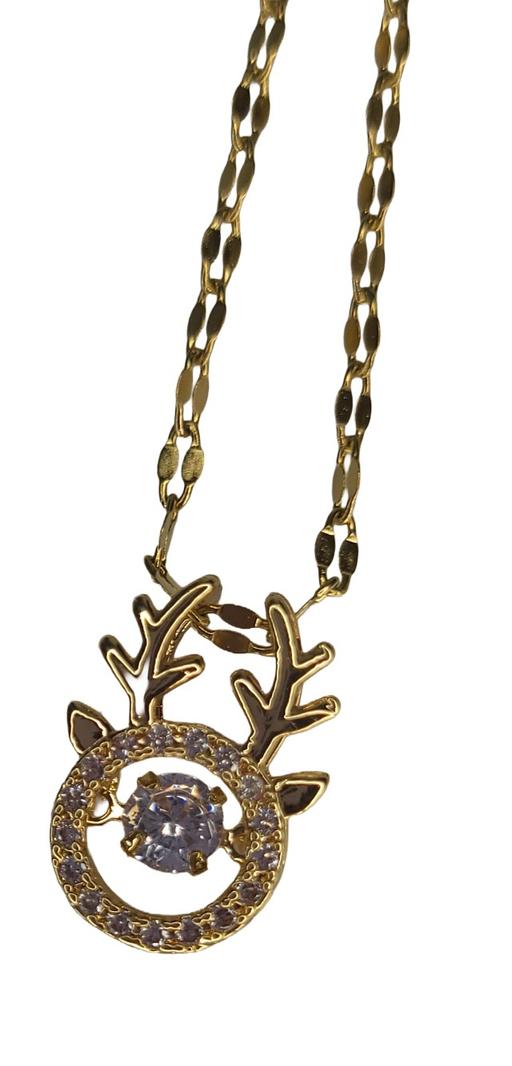Buy & Sell - Photos for Beautiful reindeer with dimonds Necklace