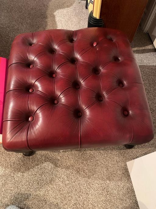 Buy & Sell Linthorpe Middlesbrough - Photos for Chesterfield footstool in leather