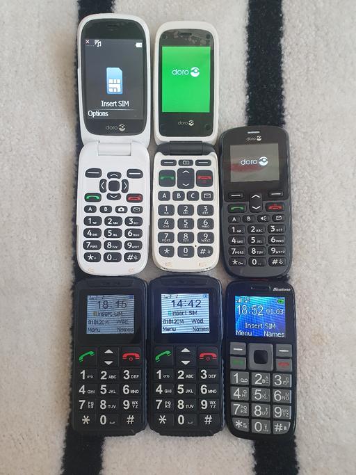Buy & Sell Mount Pleasant Kirklees - Photos for 6 Big Button Mobile Phones 