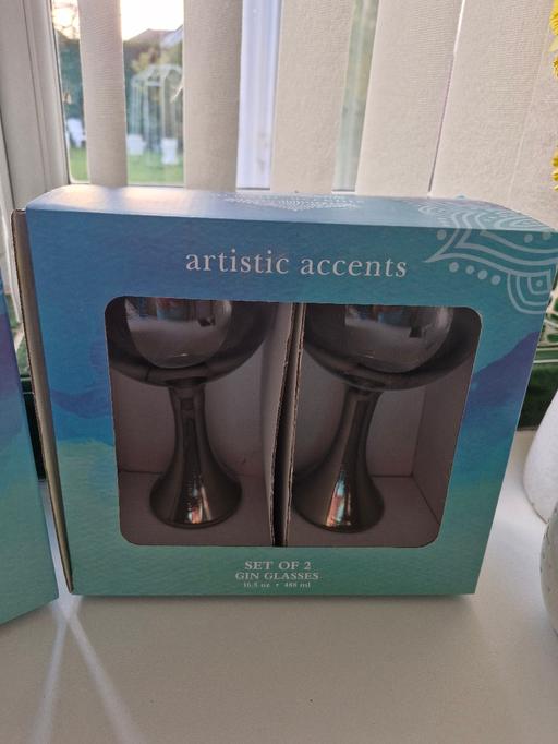 Buy & Sell Aldridge Walsall - Photos for 4 Silver Gin Glasses