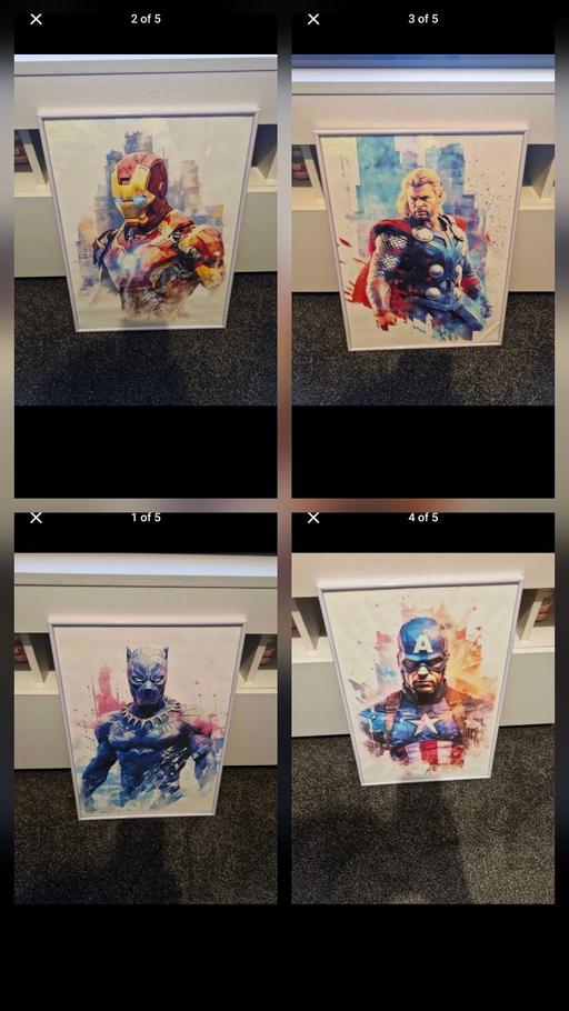 Buy & Sell Stow Heath Wolverhampton - Photos for 4 Marvel Frames.