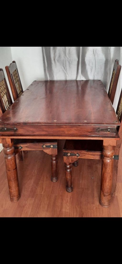 Buy & Sell Premier Business Park Walsall - Photos for sheesham wood solid table and chairs