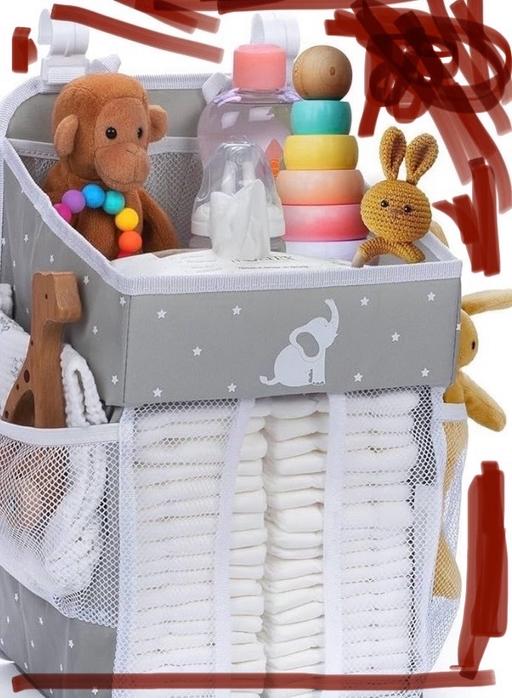 Buy & Sell Wednesfield Wolverhampton - Photos for New nappy storage caddy tidy pink n grey