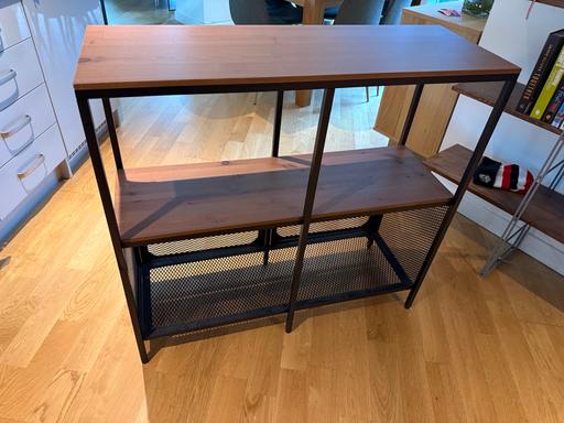 Buy & Sell Leamouth East London - Photos for IKEA FJÄLLBO Shelving Unit Black Rustic Metal
