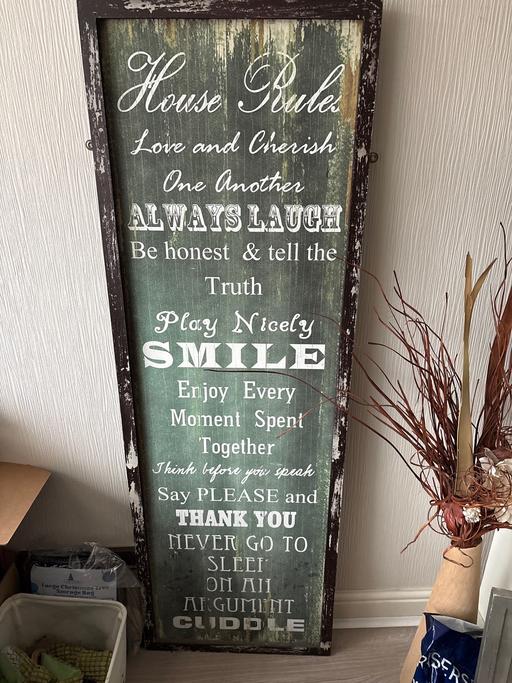 Buy & Sell Haydock Saint Saint Helens - Photos for House rules Wall art