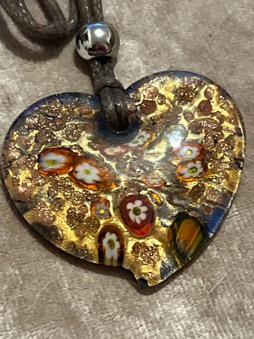 Buy & Sell Rottingdean Brighton - Photos for Beautiful milifiori glass heart necklace