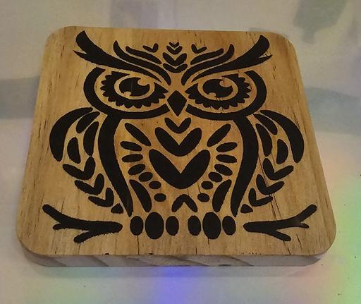 Buy & Sell Penn Wolverhampton - Photos for Wooden Owl Coaster