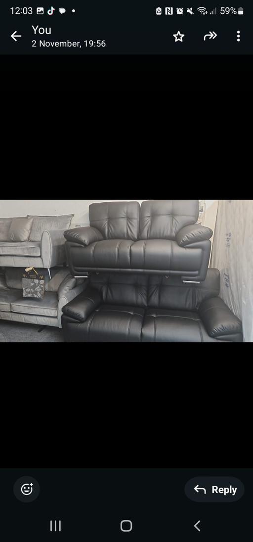 Buy & Sell Kitts Green Birmingham - Photos for 2 × 3 seater and 1 x 2 seater leather
