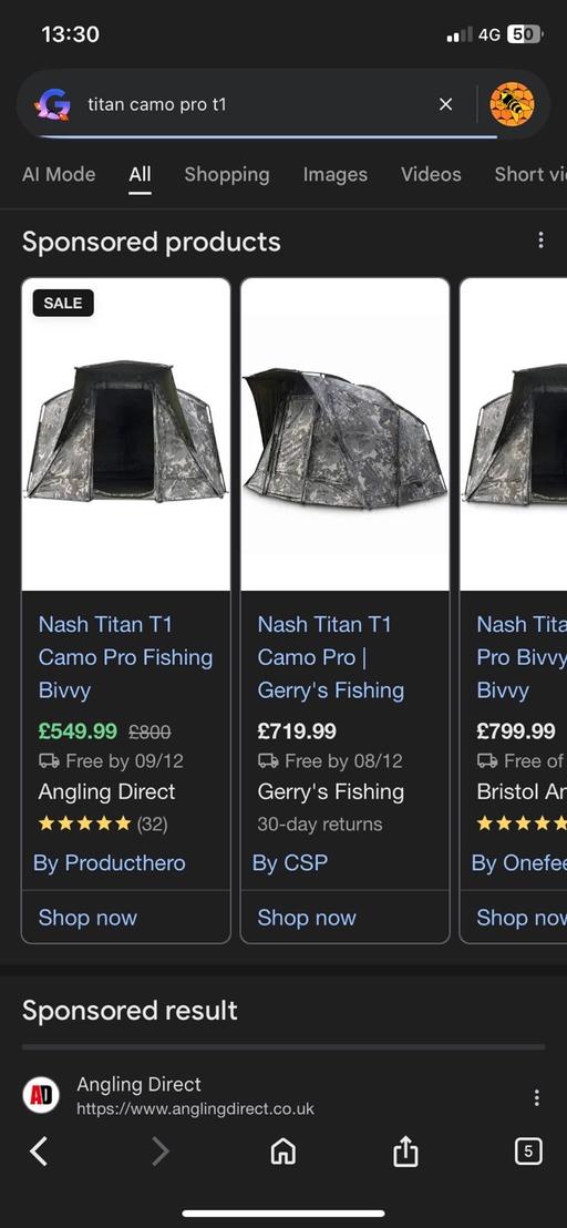 Buy & Sell Moxley Walsall - Photos for Titan t1 camo bivvy