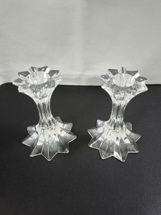 Buy & Sell Hall Green Birmingham - Photos for PAIR OF VINTAGE CRYSTAL CANDLE HOLDERS.