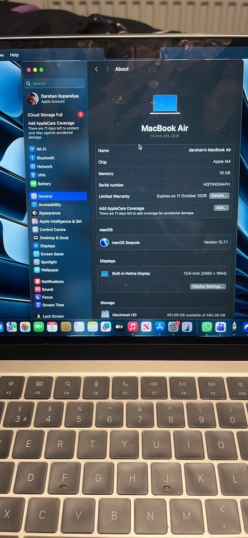 Buy & Sell Thurmaston Charnwood - Photos for MacBook Air 13 inch m4