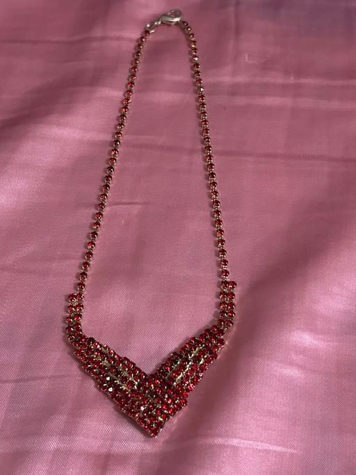 Buy & Sell Horfield Bristol - Photos for Ladies V Shaped Red Rhinestone Necklace
