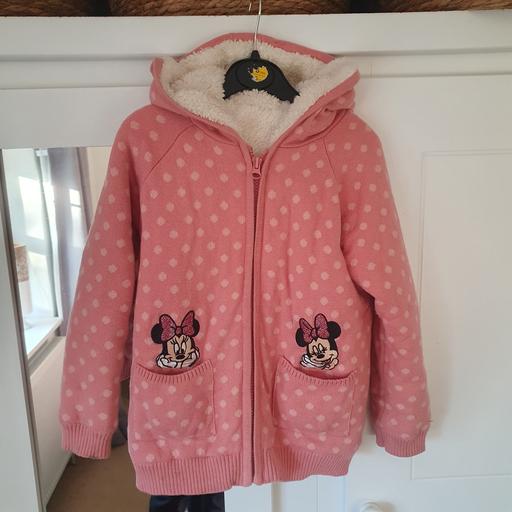 Buy & Sell Mollington Cheshire West and Chester - Photos for Girls Pink Minnie Mouse Disney Fleece Coat
