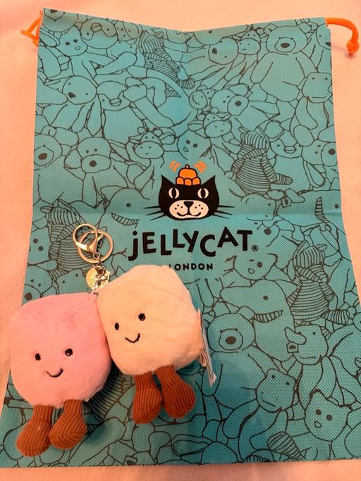 Buy & Sell Childwall Liverpool - Photos for Jellycat Pink and White Marshmallow Bag charm
