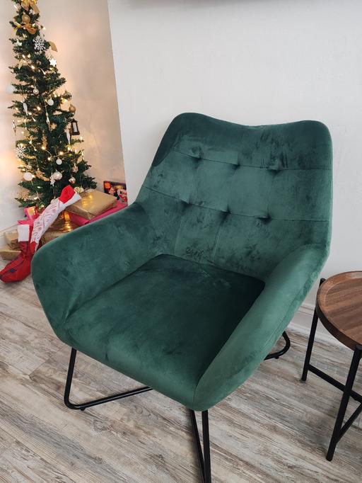 Buy & Sell Handsworth Birmingham - Photos for Forest Green Velvet Armchair