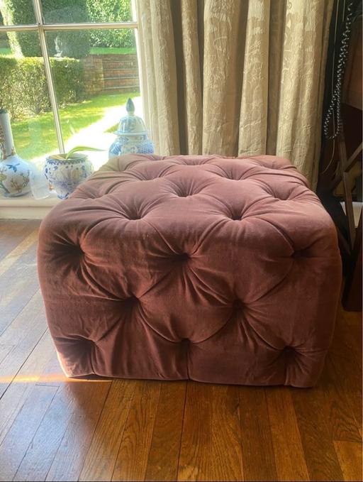 Buy & Sell Telford Telford and Wrekin - Photos for Made.com cube footstool Chesterfield style