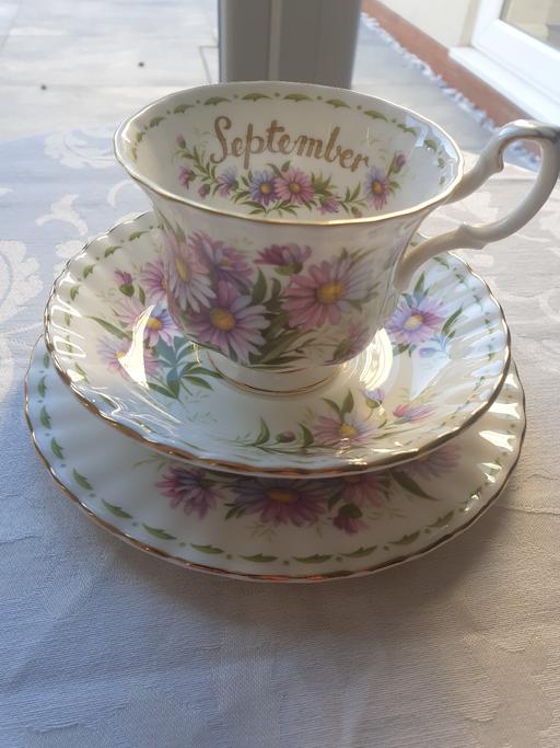 Buy & Sell Maypole Birmingham - Photos for Royal Albert Flower of the month trio Sept