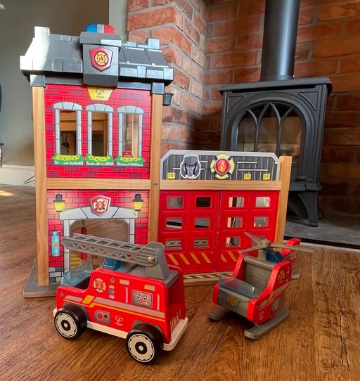Buy & Sell Wildmoor Bromsgrove - Photos for HAPE Wooden Fire Station Engine Helicopter