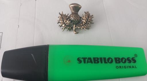 Buy & Sell Thatto Heath Saint Helens - Photos for vintage brass Scottish thistle brooch