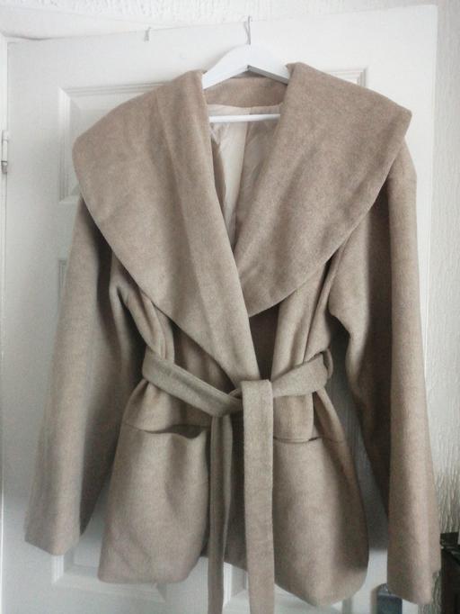 Buy & Sell Moseley Village Wolverhampton - Photos for ladies beige scalloped collar Belted jacket