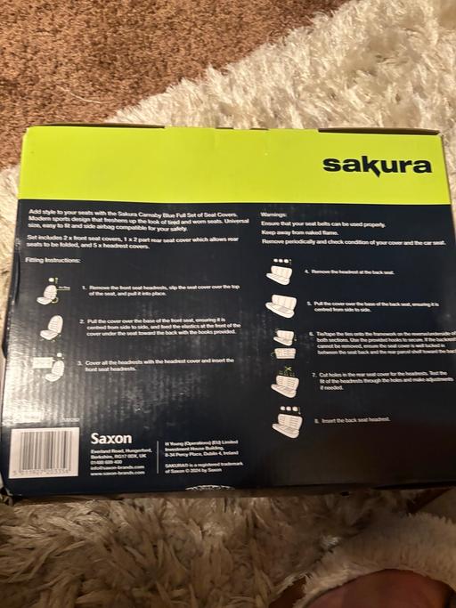 Vehicles Thringstone North West Leicestershire - images_alt_text Car seat covers full set still boxed