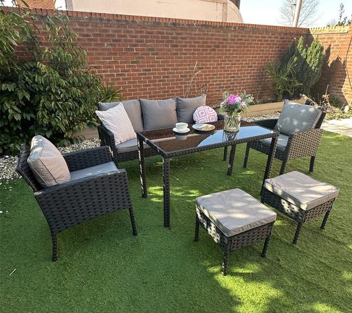 Buy & Sell Premier Business Park Walsall - Photos for NEW 4 x Rattan Garden Chairs with 4 Stools