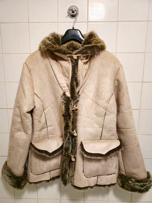 Buy & Sell Greenwich South East London - Photos for Centigrade Faux Suede Faux Fur Lined Coat New