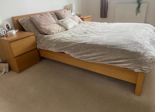 Buy & Sell Ossett Wakefield - Photos for double bed with a bed side table and drawers