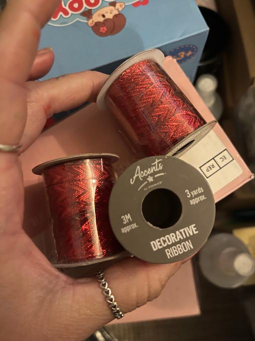 Buy & Sell Wednesfield Wolverhampton - Photos for Three rolls of wrapping ribbon 1£ all