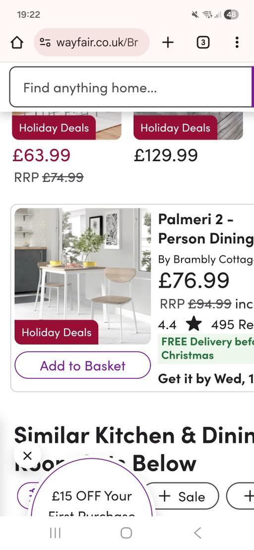 Buy & Sell Derry Downs South East London - Photos for brand new in box small table for two