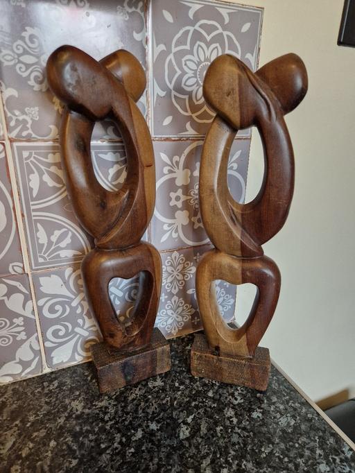 Buy & Sell Leicester City Centre Leicester - Photos for 2 wooden decorative ornaments