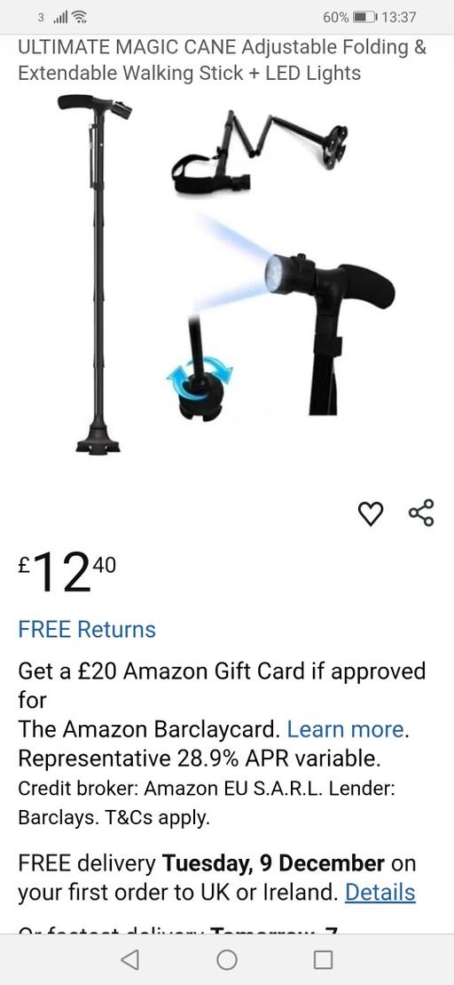 Buy & Sell Moseley Village Wolverhampton - Photos for New Ultimate magic cane folding