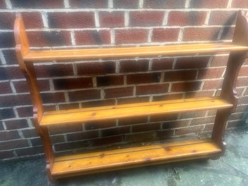 Buy & Sell Ansdell Fylde - Photos for Vintage Pine Plate Rack Wall Hanging Shelves