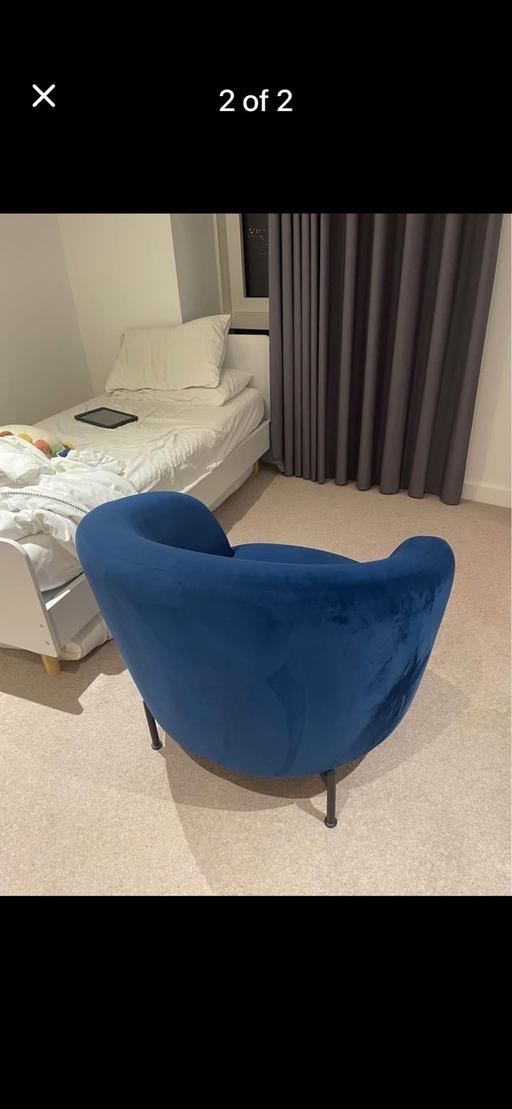 Buy & Sell Loxford East London - Photos for Light blue bubble armchair