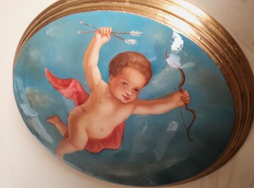 Buy & Sell Gretton North Northamptonshire - Photos for Painted painting cherub cupid