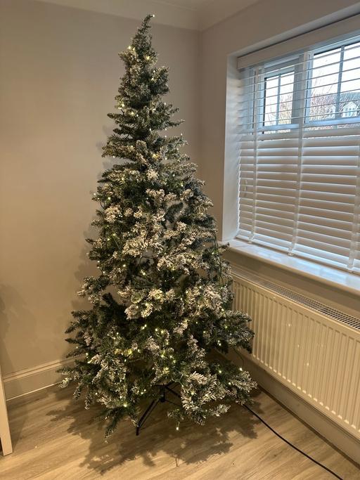 Buy & Sell Harold Wood Havering - Photos for Next 7ft snowy pre-lit Christmas tree