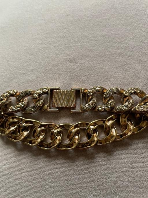 Buy & Sell North West Industrial Estate County Durham - Photos for Gold plated bracelet man’s with diamond stone