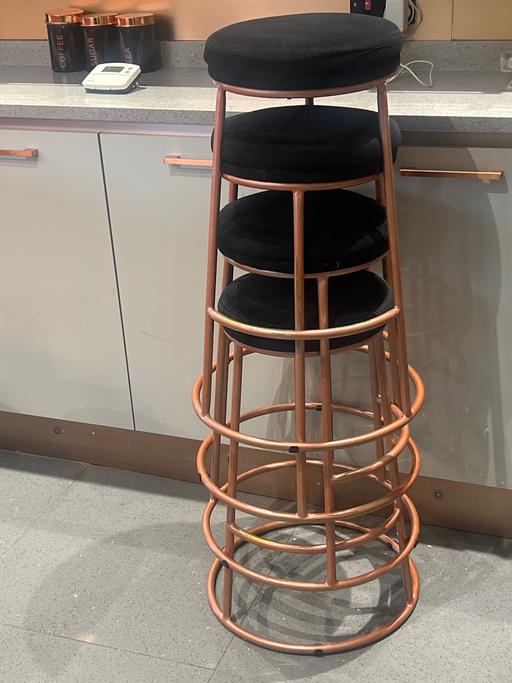 Buy & Sell Rossington Doncaster - Photos for Black kitchen bar stools