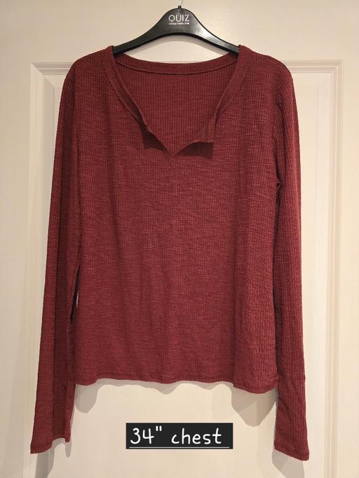 Buy & Sell Tividale Sandwell - Photos for Ladies burgundy top - large - new in bag