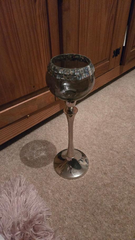 Buy & Sell Hare Law County Durham - Photos for Glass candle holder.