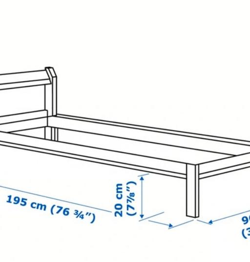 Buy & Sell Romford Barking and Dagenham - Photos for IKEA Neiden bed frame with Luröy slatted base