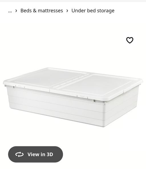 Buy & Sell Wennington Havering - Photos for IKEA - SOCKERBITStorage box with lid, white, 