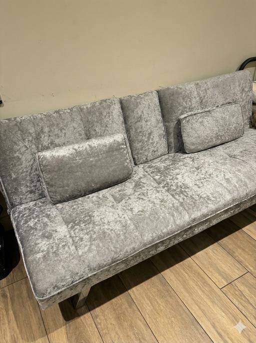 Buy & Sell Sark Guernsey - Photos for Grey Velvet Sofa Bed